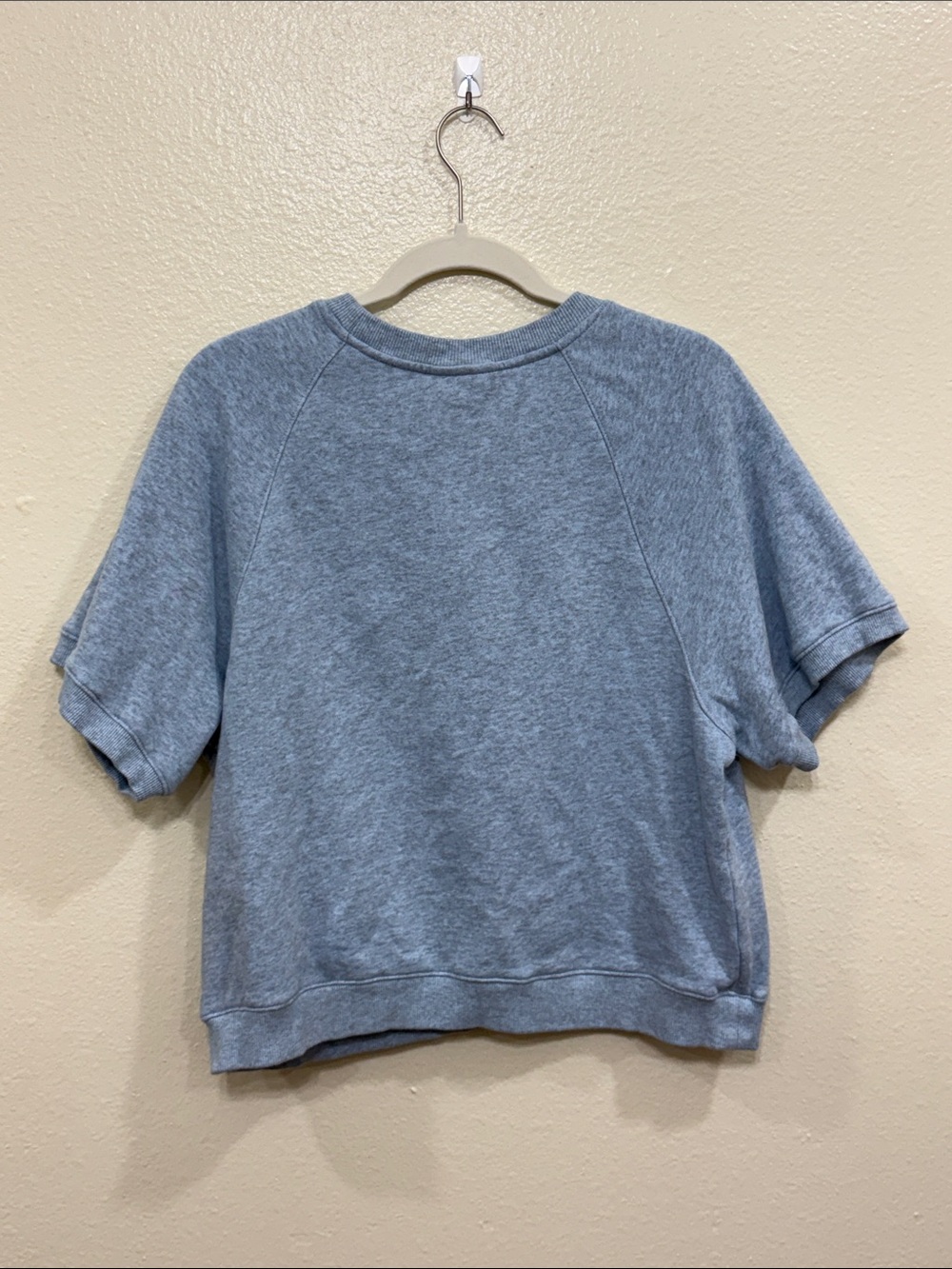 Universal Thread Heather Blue Short-Sleeve Sweatshirt Size Small - Picture 4 of 10